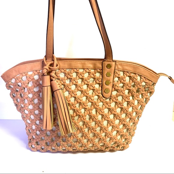 Big Buddha Handbags - Big Buddha Elliot Laser Cut Shoulder Top Zip Bag